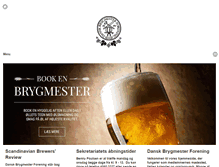 Tablet Screenshot of danskbrygmester.dk